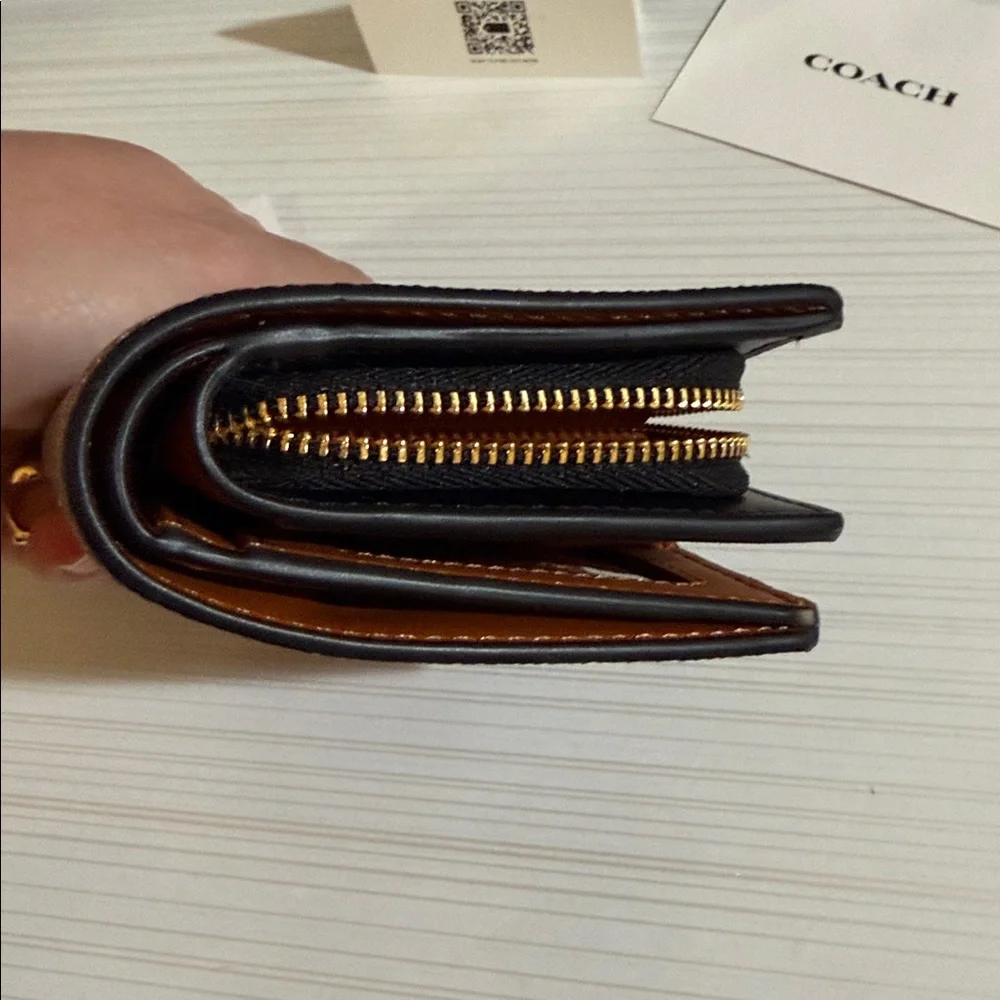 Coach Snap Wallet In Signature Canvas with Rexy Print. $228 msrp - Picture 9 of 11